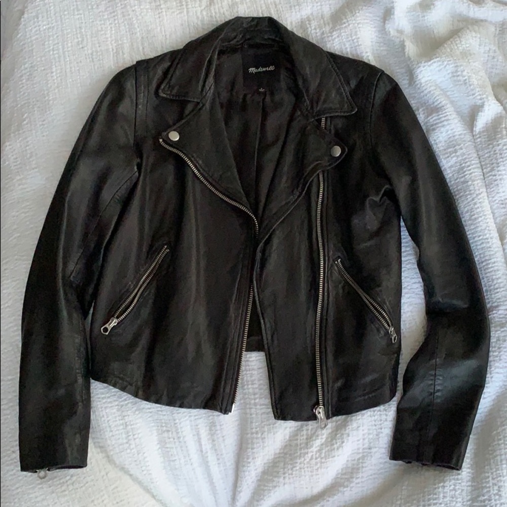 Madewell Washed Leather Motorcycle Jacket